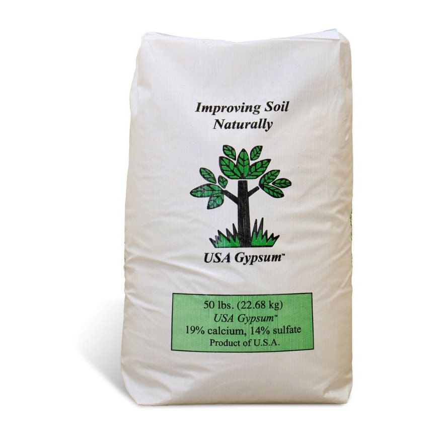 A bag of gypsum.